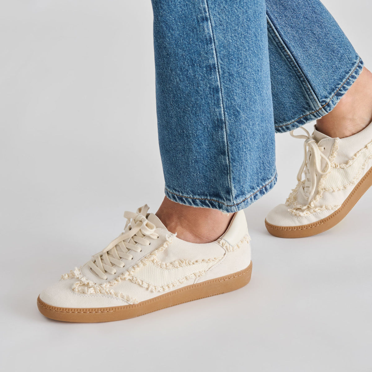 Notice Lace Ivory Suede Sneakers | Dolce Vita Hot Sale