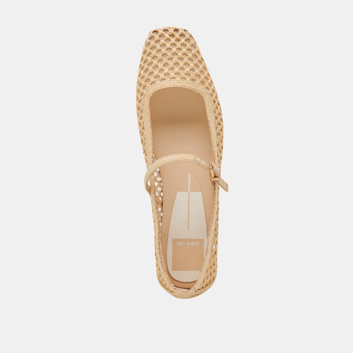 Reyes Lt Natural Woven Raffia Ballet Flats | Dolce Vita Best Seller