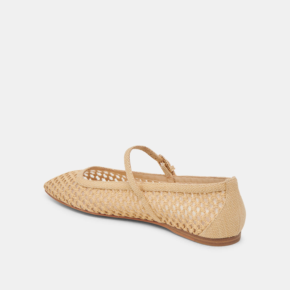 Reyes Lt Natural Woven Raffia Ballet Flats | Dolce Vita Best Seller