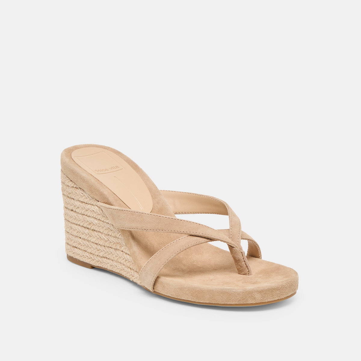 Helan Espadrille Camel Suede Wedges | Dolce Vita Discount