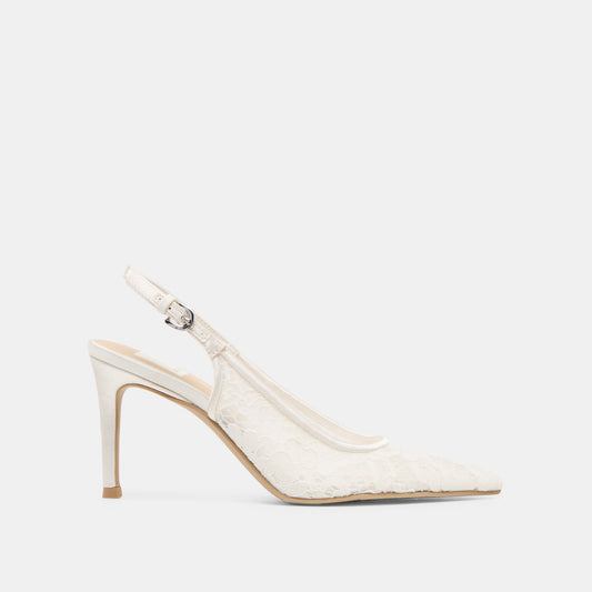 Yami True White Lace Heels | Dolce Vita Trusted