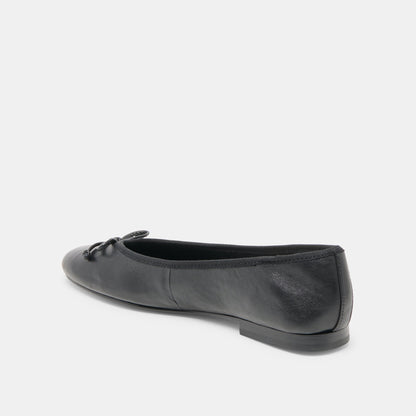 Ritla Black Leather Ballet Flats | Dolce Vita Premium