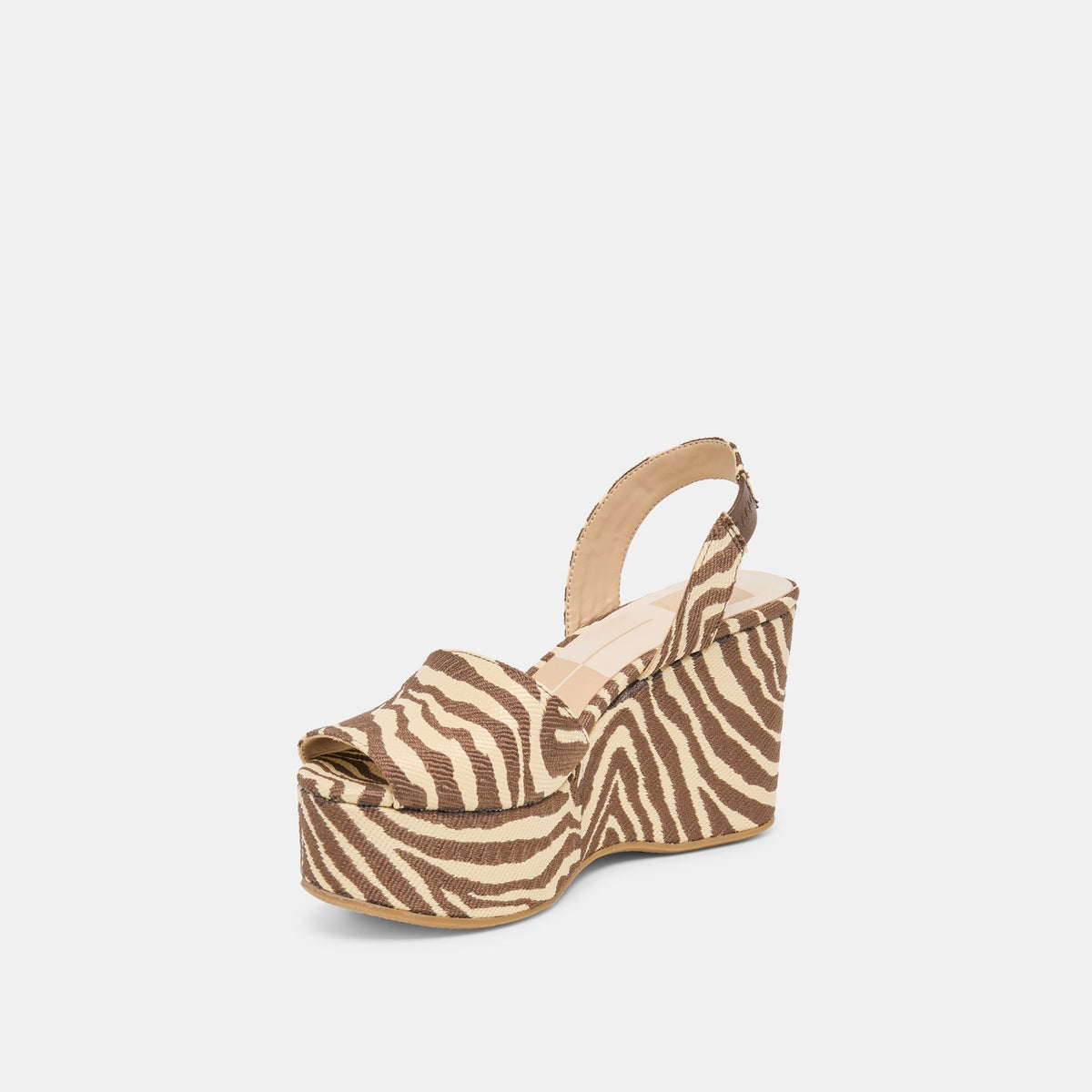 Akera Beige Zebra Raffia Wedges | Dolce Vita Best Price