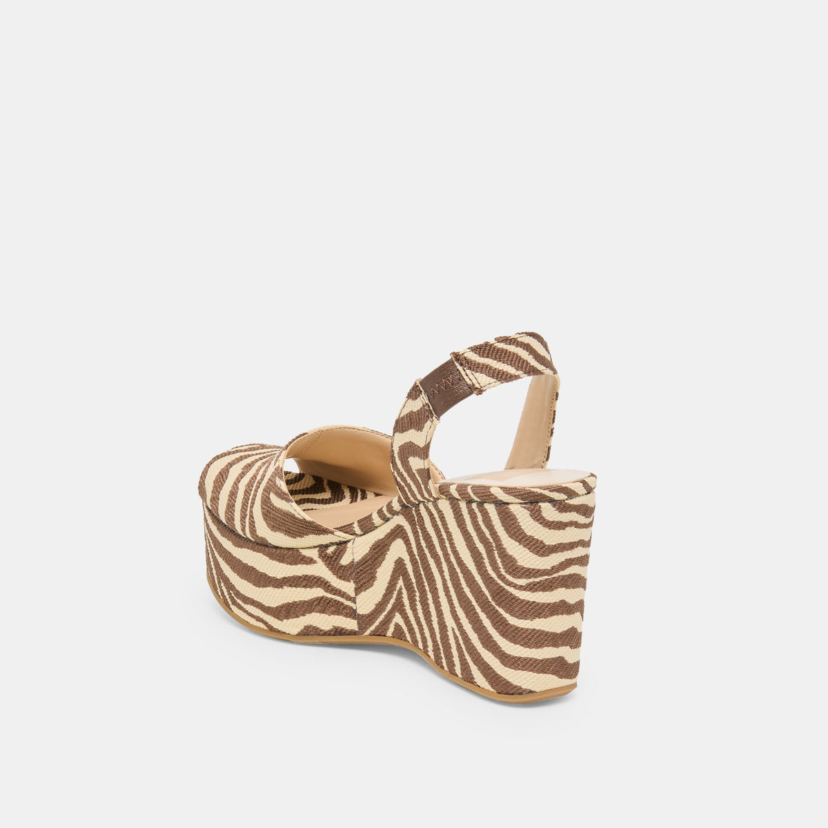 Akera Beige Zebra Raffia Wedges | Dolce Vita Best Price