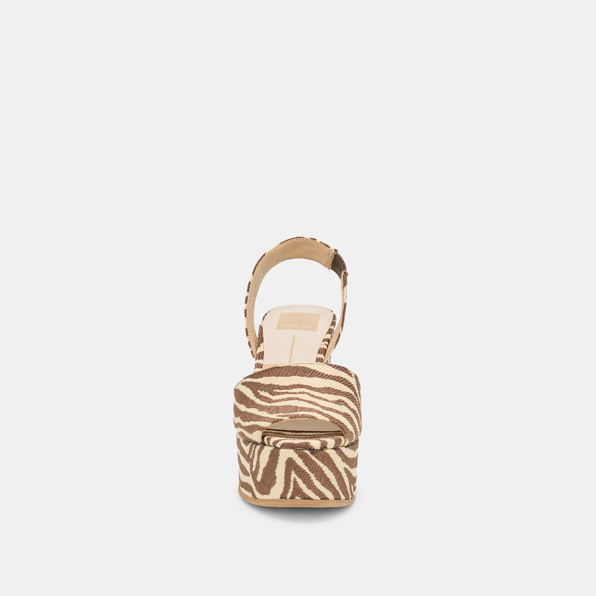 Akera Beige Zebra Raffia Wedges | Dolce Vita Best Price