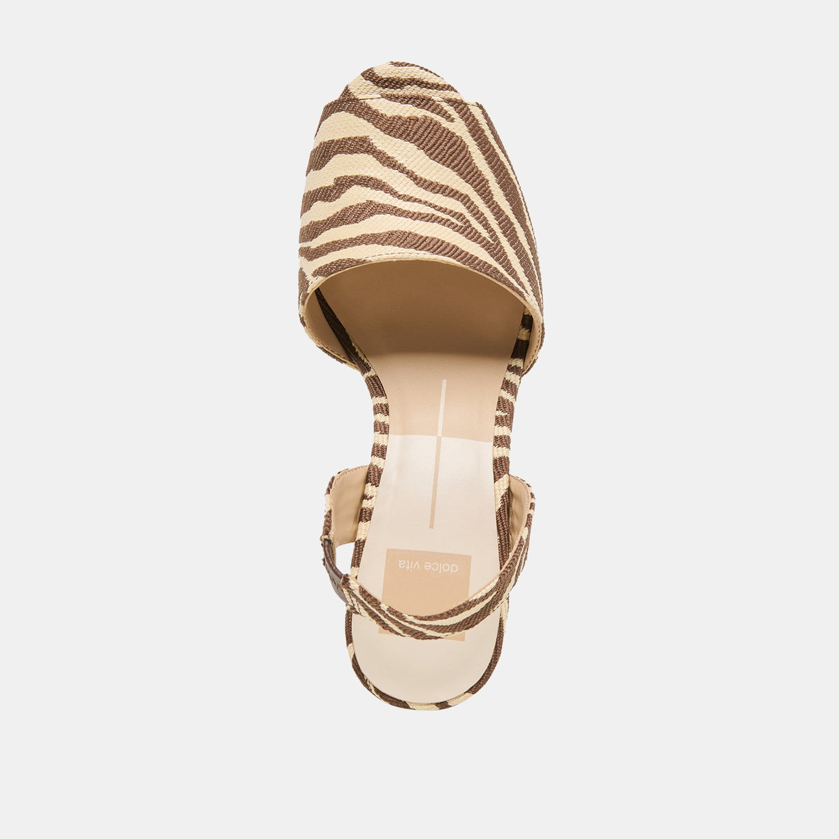 Akera Beige Zebra Raffia Wedges | Dolce Vita Best Price