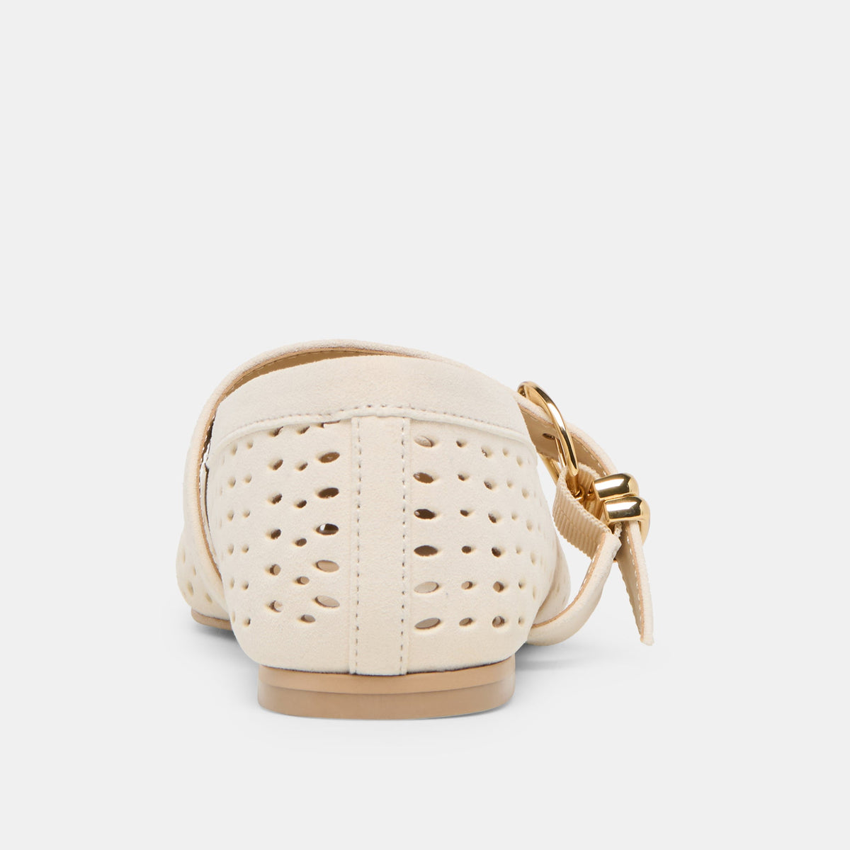 Mikel Creme Perforated Suede Ballet Flats | Dolce Vita Smart Buy