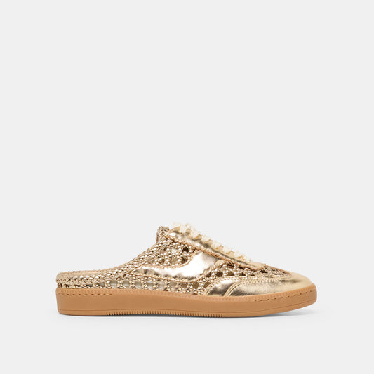 Notice Slide Gold Woven Stella Sneakers | Dolce Vita Best Price