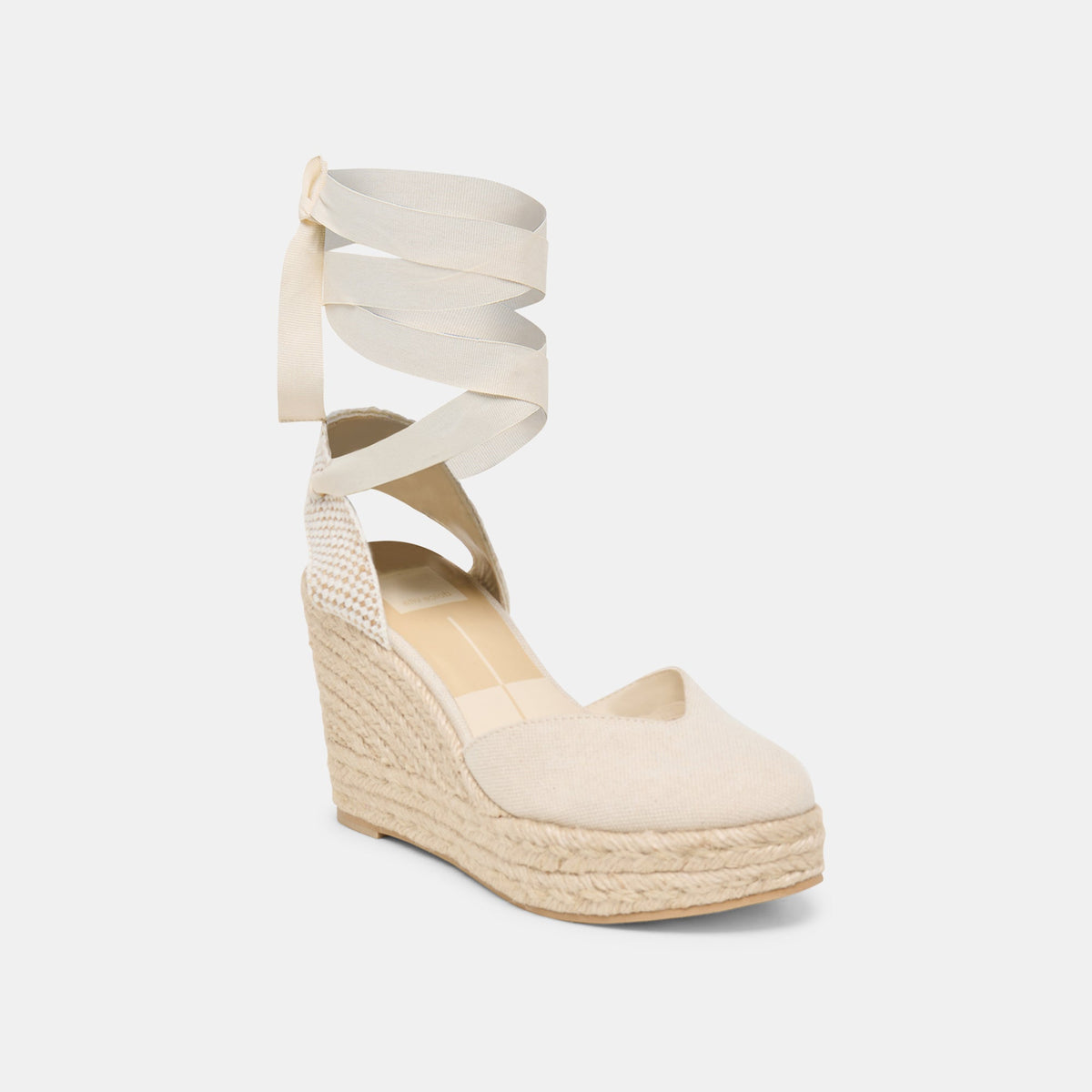 Noura Ecru Linen Wedges | Dolce Vita Special Offer