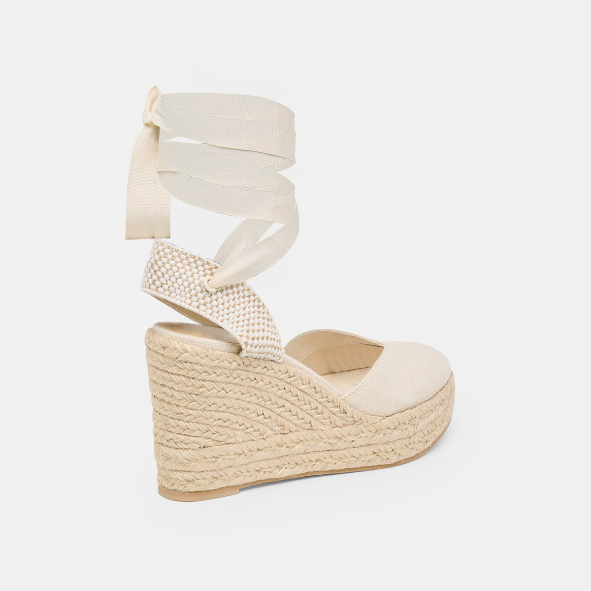 Noura Ecru Linen Wedges | Dolce Vita Special Offer