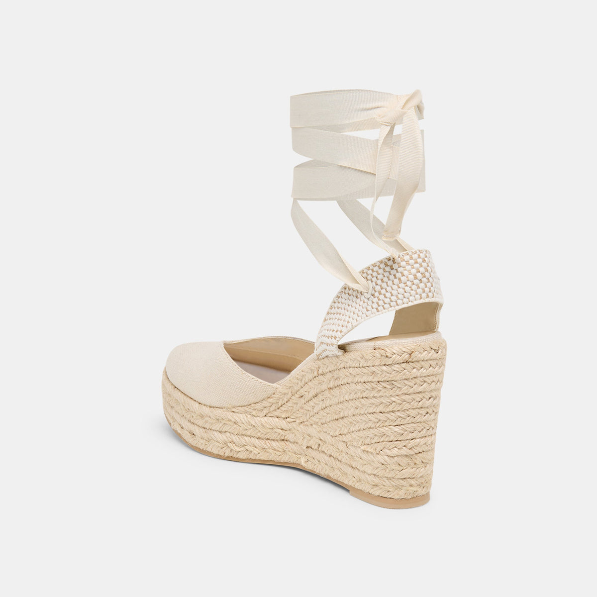 Noura Ecru Linen Wedges | Dolce Vita Special Offer