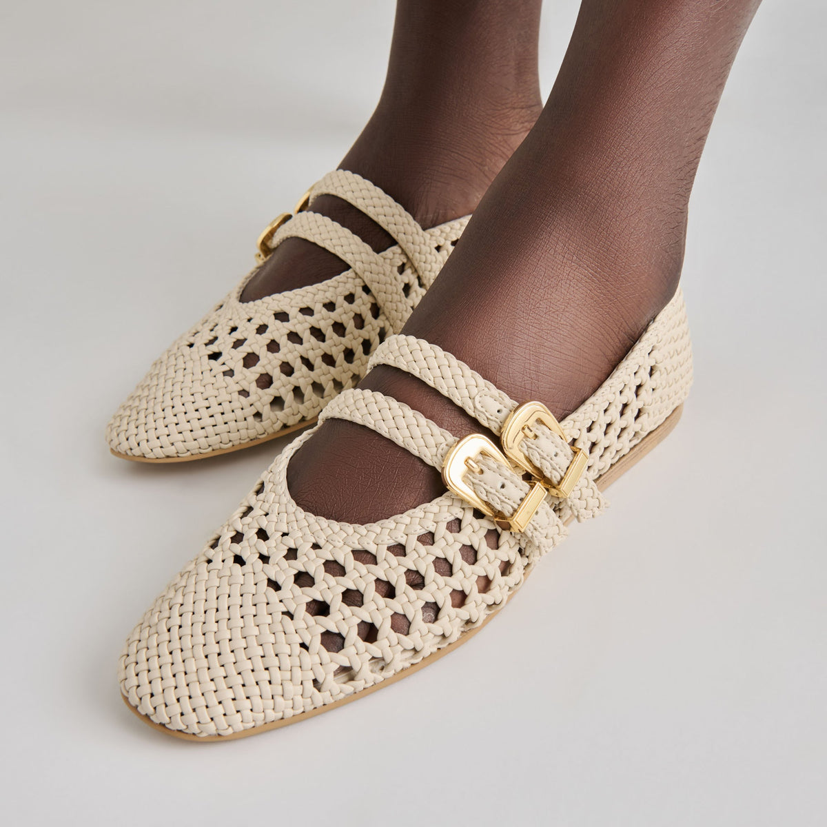 Baylee Creme Woven Stella Ballet Flats | Dolce Vita New