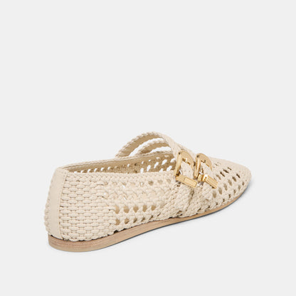 Baylee Creme Woven Stella Ballet Flats | Dolce Vita New