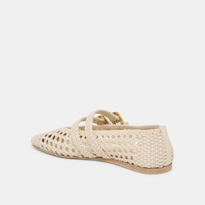 Baylee Creme Woven Stella Ballet Flats | Dolce Vita New
