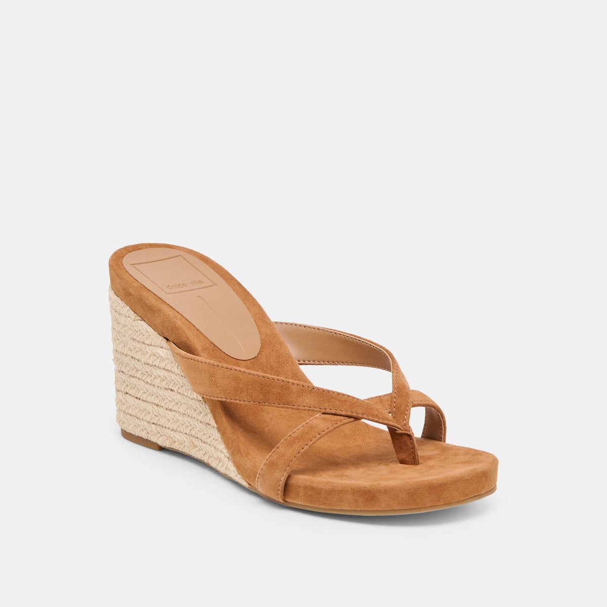 Helan Espadrille Brown Suede Wedges | Dolce Vita New