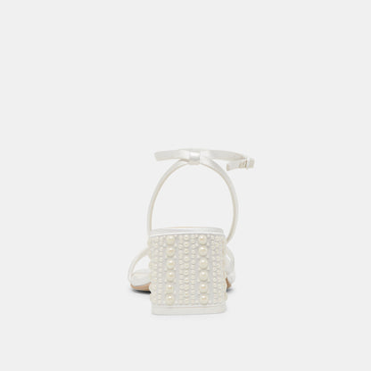 YSABEL PEARL HEELS TRUE WHITE SATIN
 – Dolce Vita | Dolce Vita Customer Favorite
