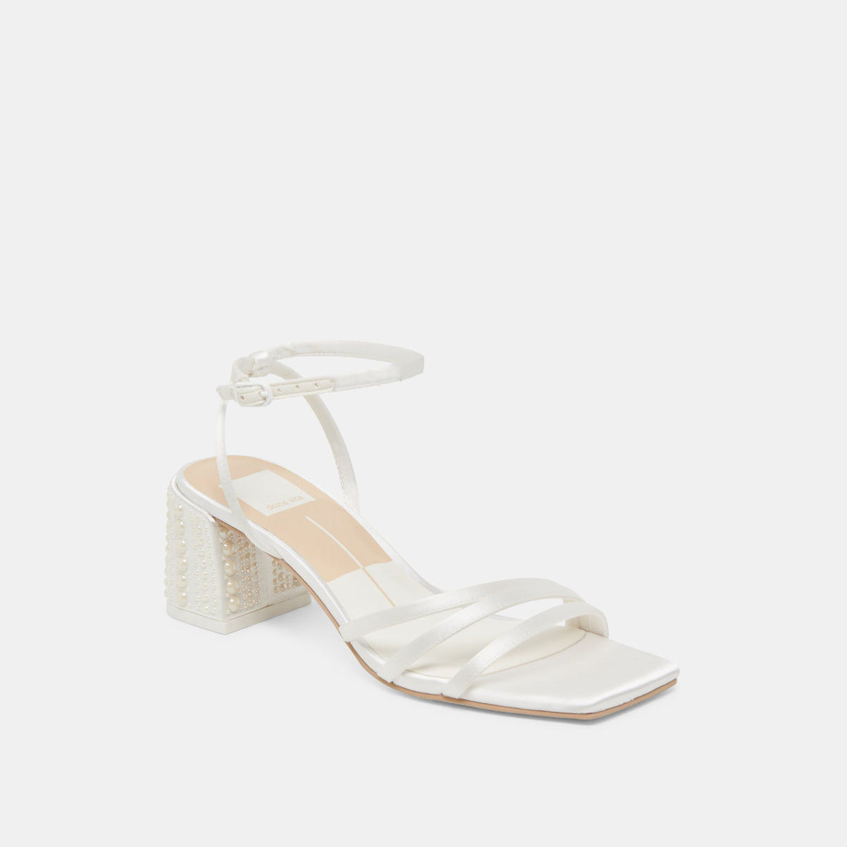 YSABEL PEARL HEELS TRUE WHITE SATIN
 – Dolce Vita | Dolce Vita Customer Favorite