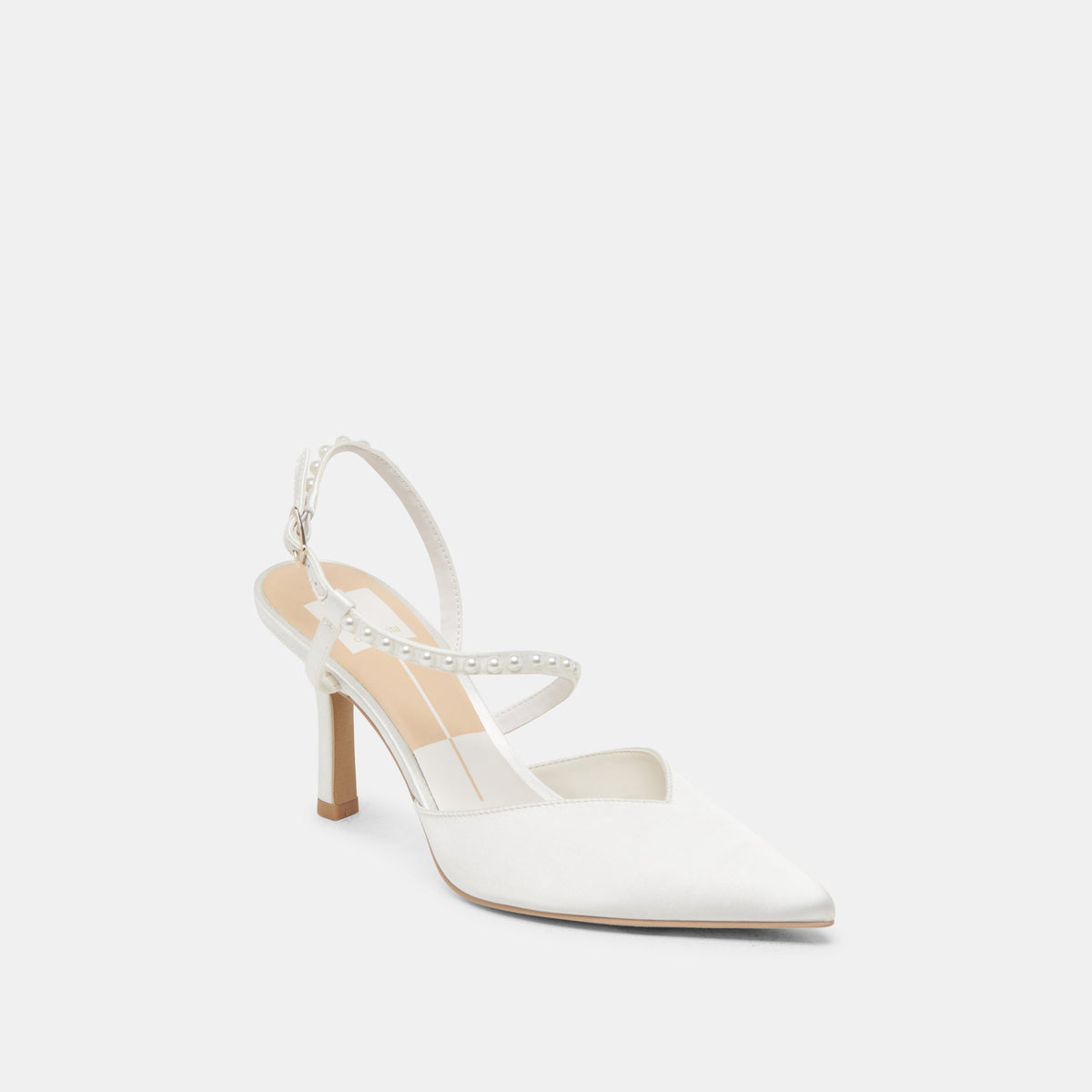 KAMRA PEARL HEELS TRUE WHITE SATIN
 – Dolce Vita | Dolce Vita Great Value