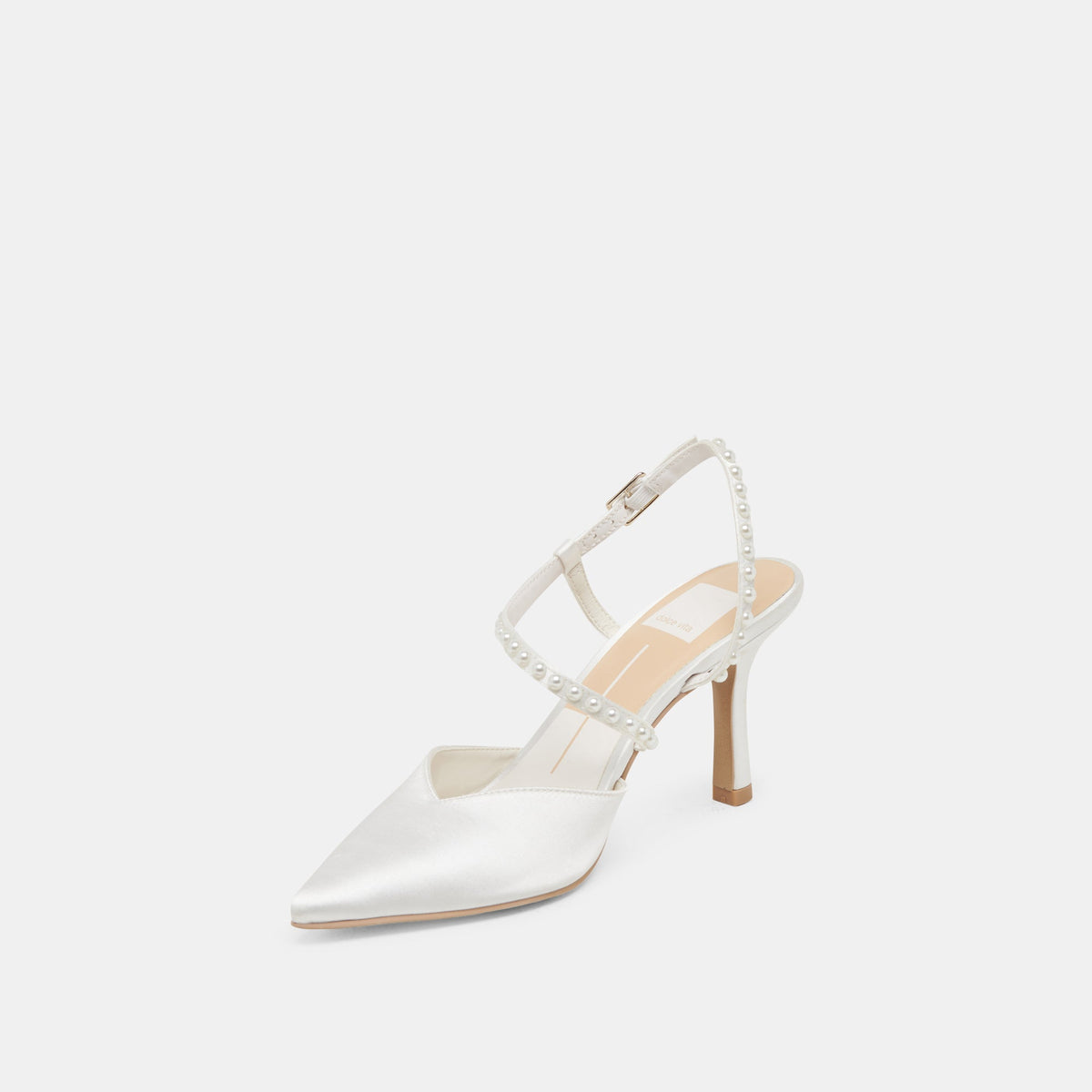 KAMRA PEARL HEELS TRUE WHITE SATIN
 – Dolce Vita | Dolce Vita Great Value