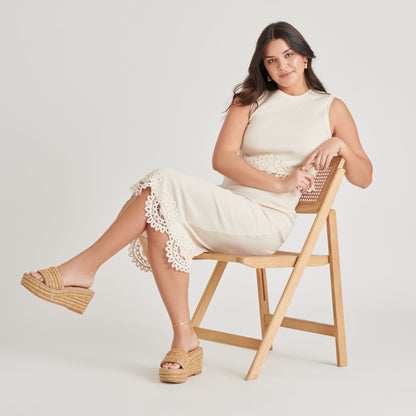 Throne Lt Natural Raffia Wedges | Dolce Vita New