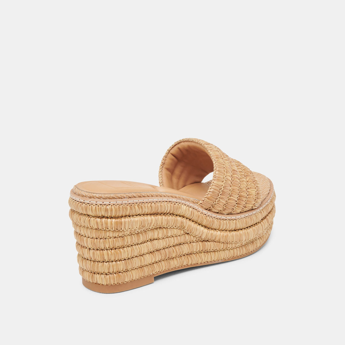 Throne Lt Natural Raffia Wedges | Dolce Vita New