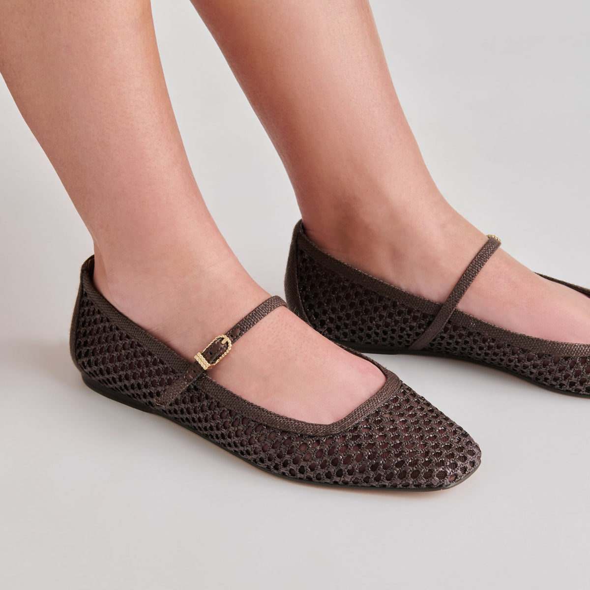 Reyes Chocolate Woven Raffia Ballet Flats | Dolce Vita Popular