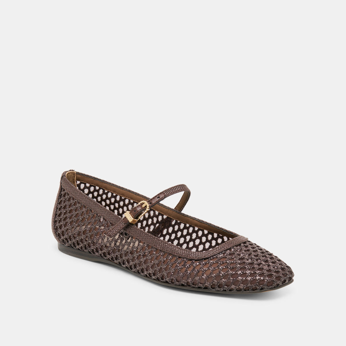 Reyes Chocolate Woven Raffia Ballet Flats | Dolce Vita Popular