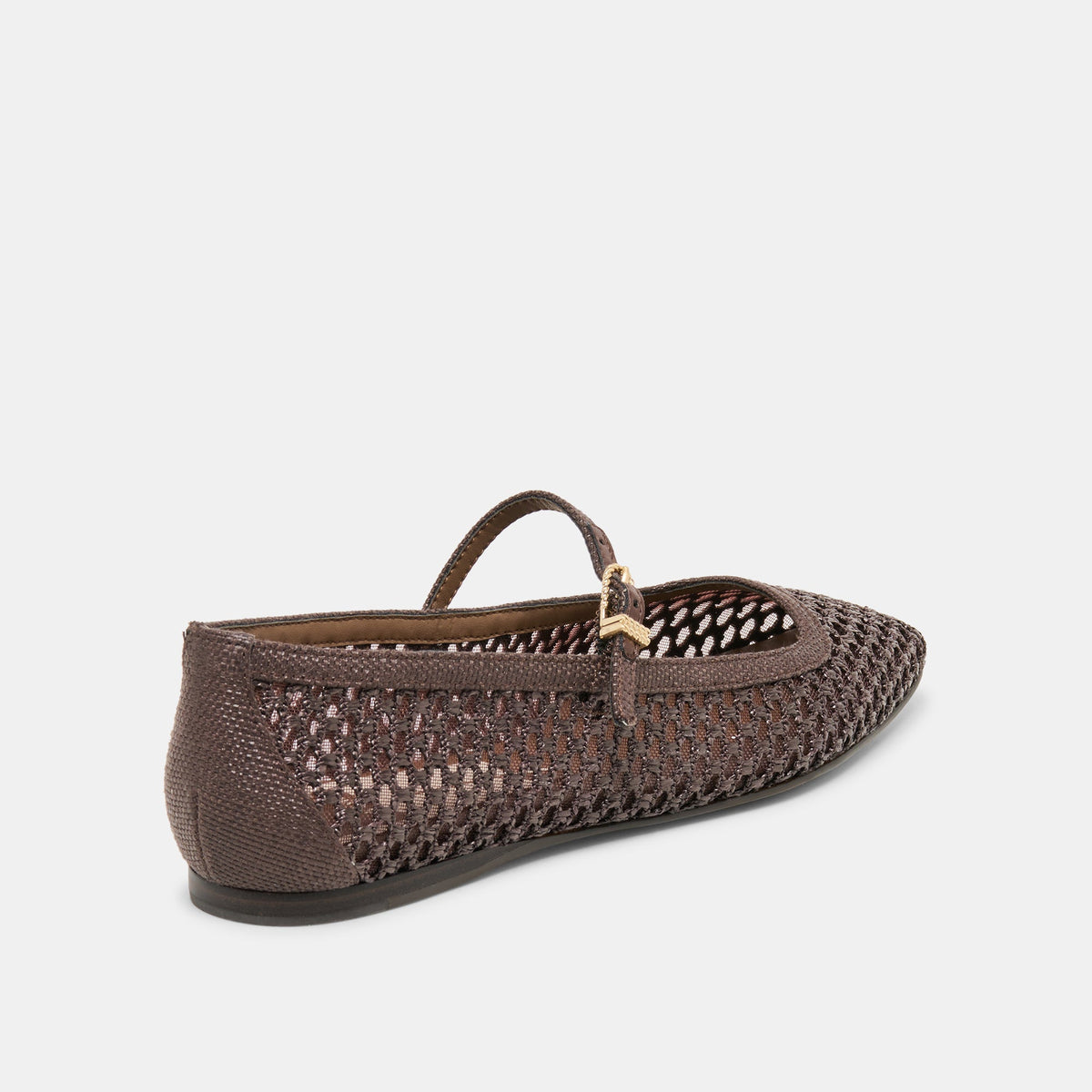Reyes Chocolate Woven Raffia Ballet Flats | Dolce Vita Popular