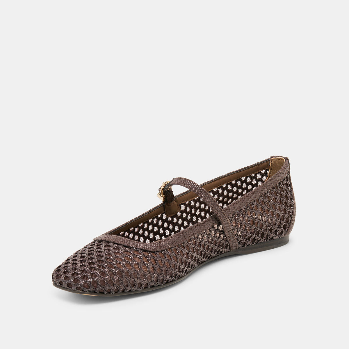 Reyes Chocolate Woven Raffia Ballet Flats | Dolce Vita Popular