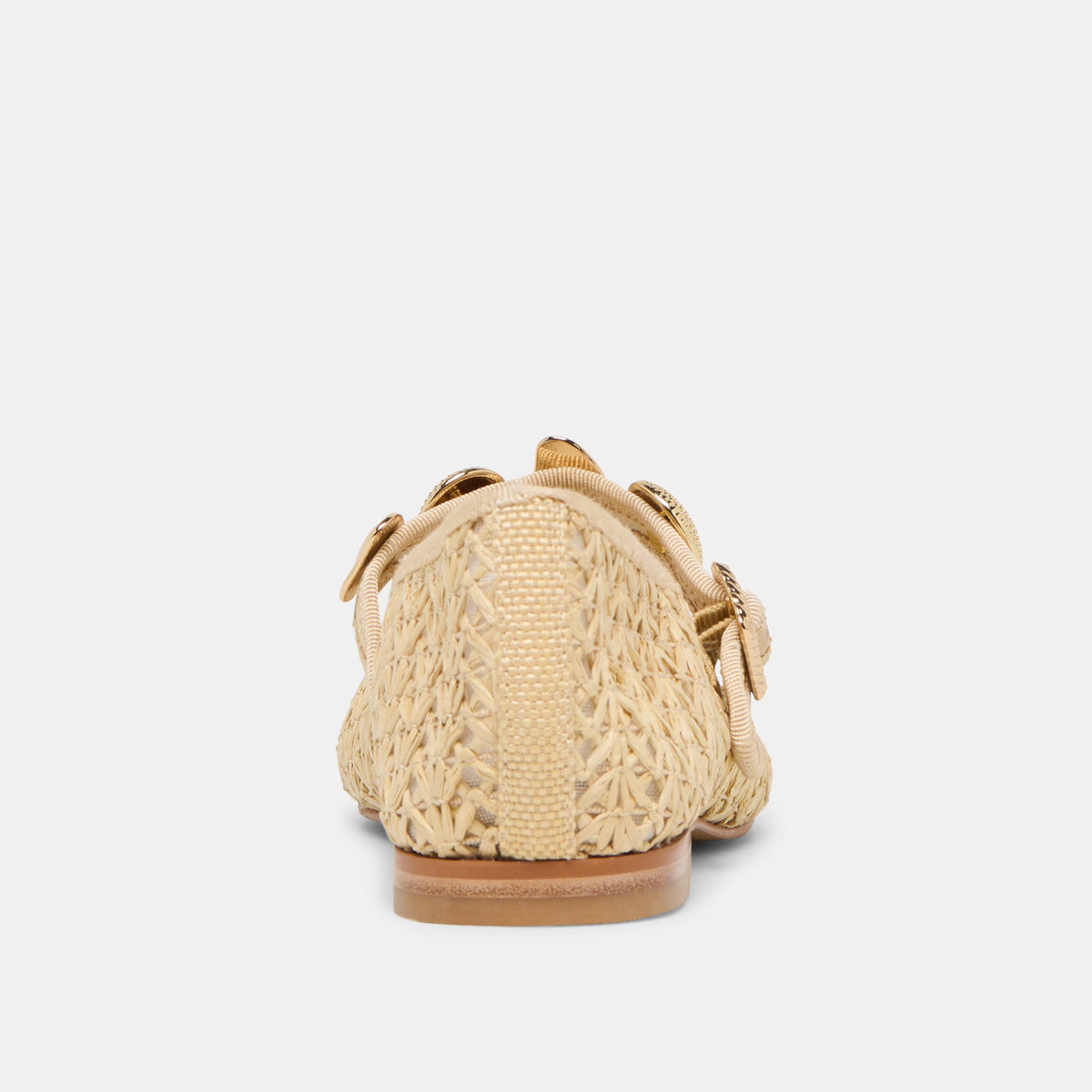 Relan Natural Cross Hatch Raffia Ballet Flats | Dolce Vita New