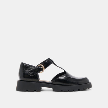 EMILIO FLATS MIDNIGHT CRINKLE PATENT LEATHER
 – Dolce Vita | Dolce Vita Exclusive