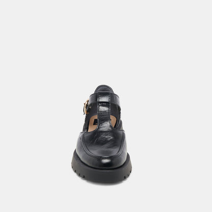 EMILIO FLATS MIDNIGHT CRINKLE PATENT LEATHER
 – Dolce Vita | Dolce Vita Exclusive