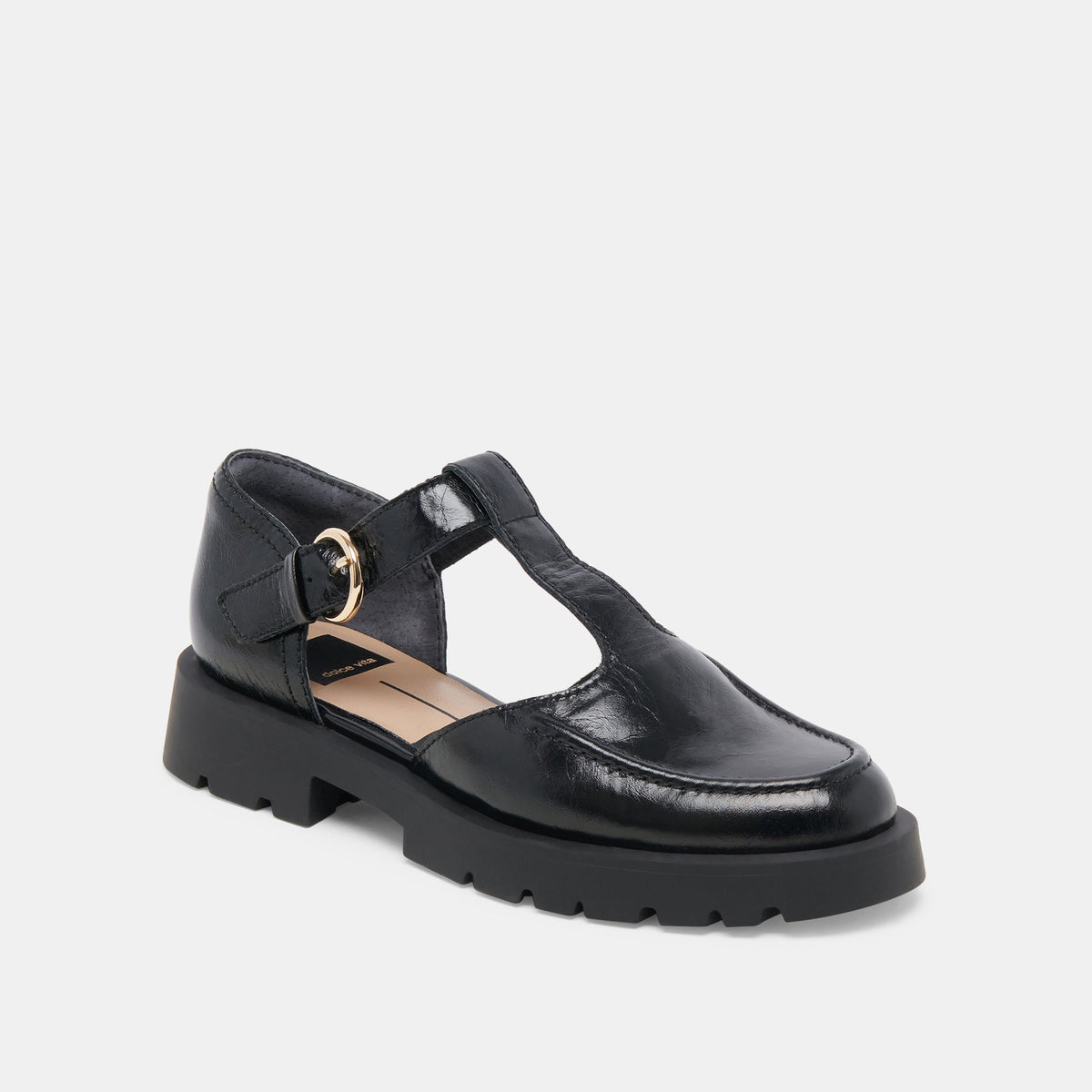 EMILIO FLATS MIDNIGHT CRINKLE PATENT LEATHER
 – Dolce Vita | Dolce Vita Exclusive