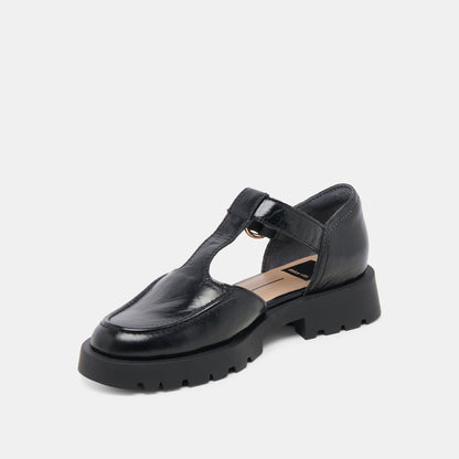 EMILIO FLATS MIDNIGHT CRINKLE PATENT LEATHER
 – Dolce Vita | Dolce Vita Exclusive