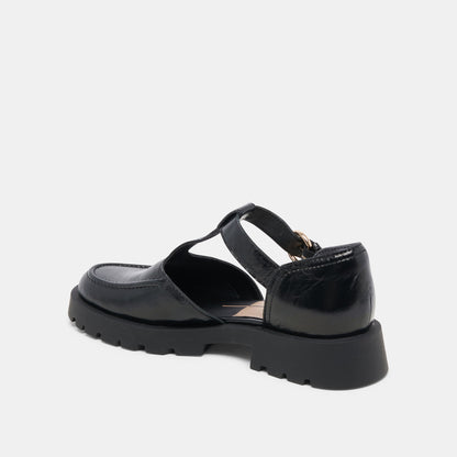 EMILIO FLATS MIDNIGHT CRINKLE PATENT LEATHER
 – Dolce Vita | Dolce Vita Exclusive