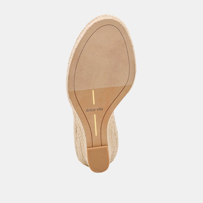 Vaya Ecru Linen Wedges | Dolce Vita Quality