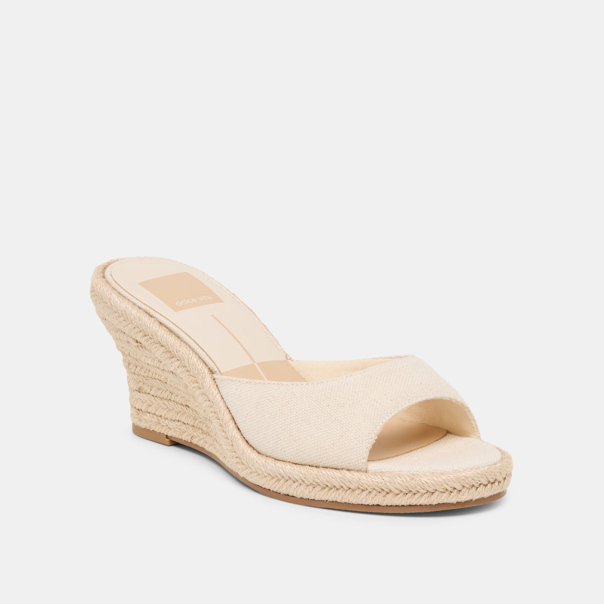Vaya Ecru Linen Wedges | Dolce Vita Quality