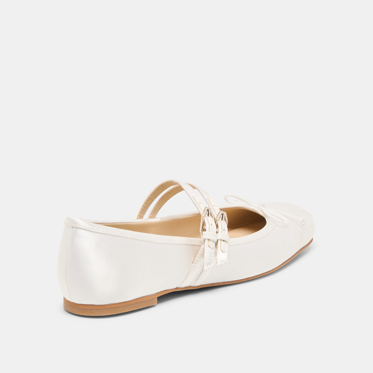 Gibsen True White Satin Ballet Flats | Dolce Vita Quality
