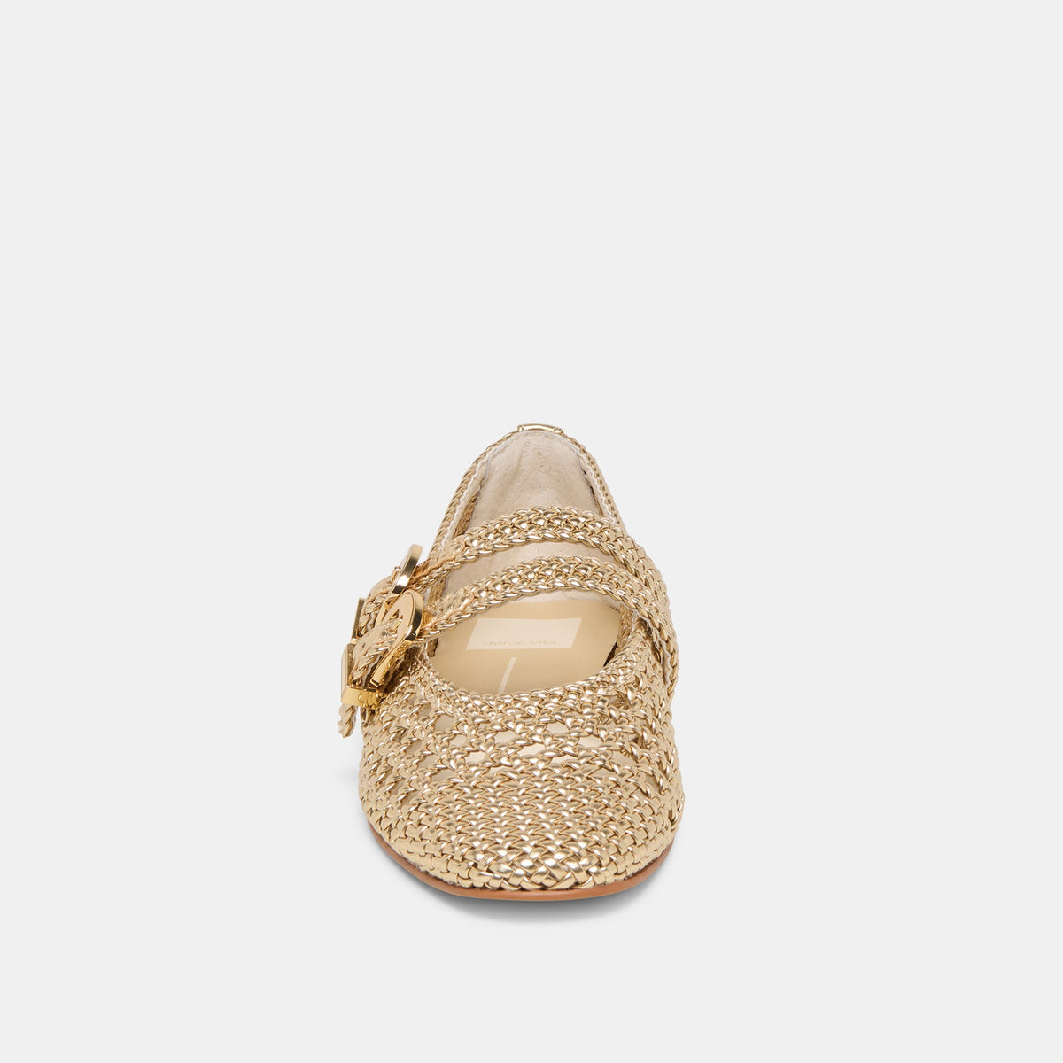 Baylee Gold Woven Stella Ballet Flats | Dolce Vita Sale