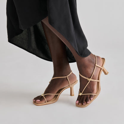 Mylee Light Tan Leather Heels | Dolce Vita Sale