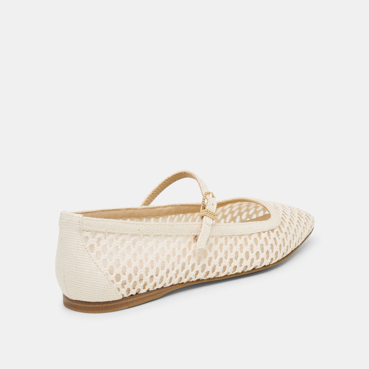 Reyes White Woven Raffia Ballet Flats | Dolce Vita Exclusive