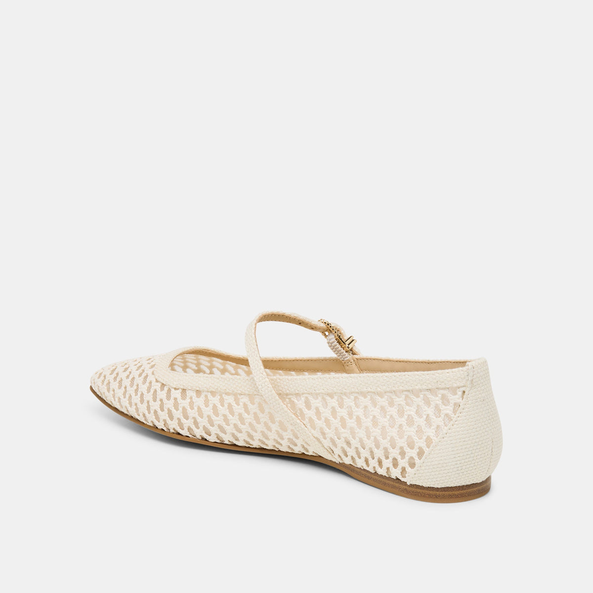 Reyes White Woven Raffia Ballet Flats | Dolce Vita Exclusive