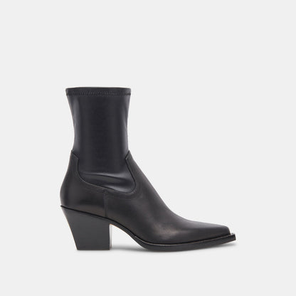 Rutger Boots Black Leather | Women's Black Leather Mid-Ankle Boots
 – Dolce Vita | Dolce Vita Sale