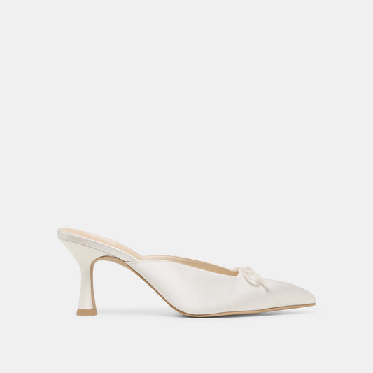 Cleo High Off White Satin Heels | Dolce Vita Customer Favorite