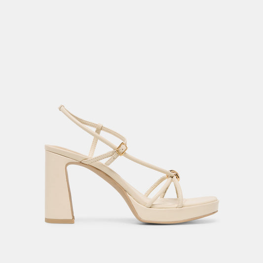 Odete Creme Leather Heels | Dolce Vita Premium