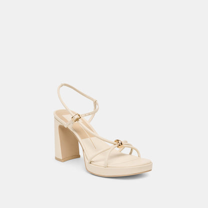Odete Creme Leather Heels | Dolce Vita Premium