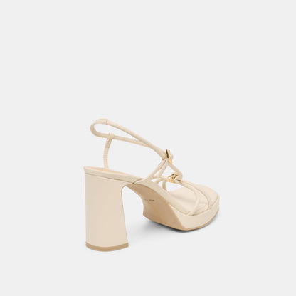 Odete Creme Leather Heels | Dolce Vita Premium