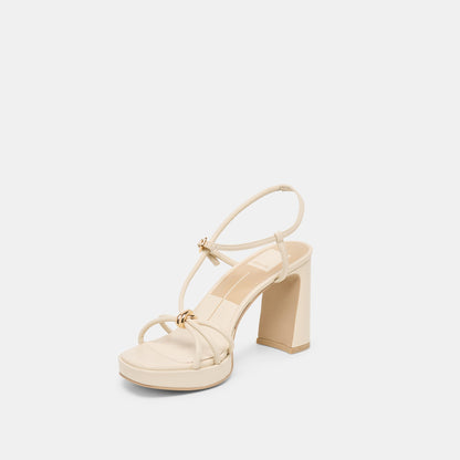 Odete Creme Leather Heels | Dolce Vita Premium