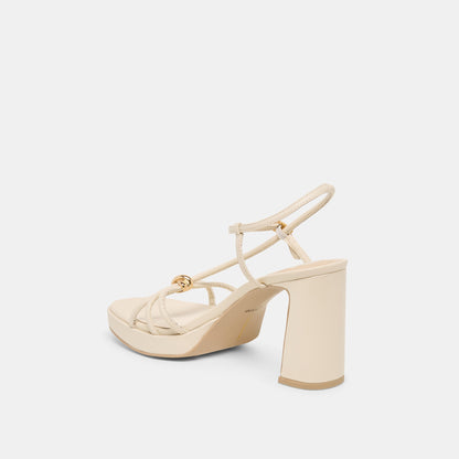 Odete Creme Leather Heels | Dolce Vita Premium