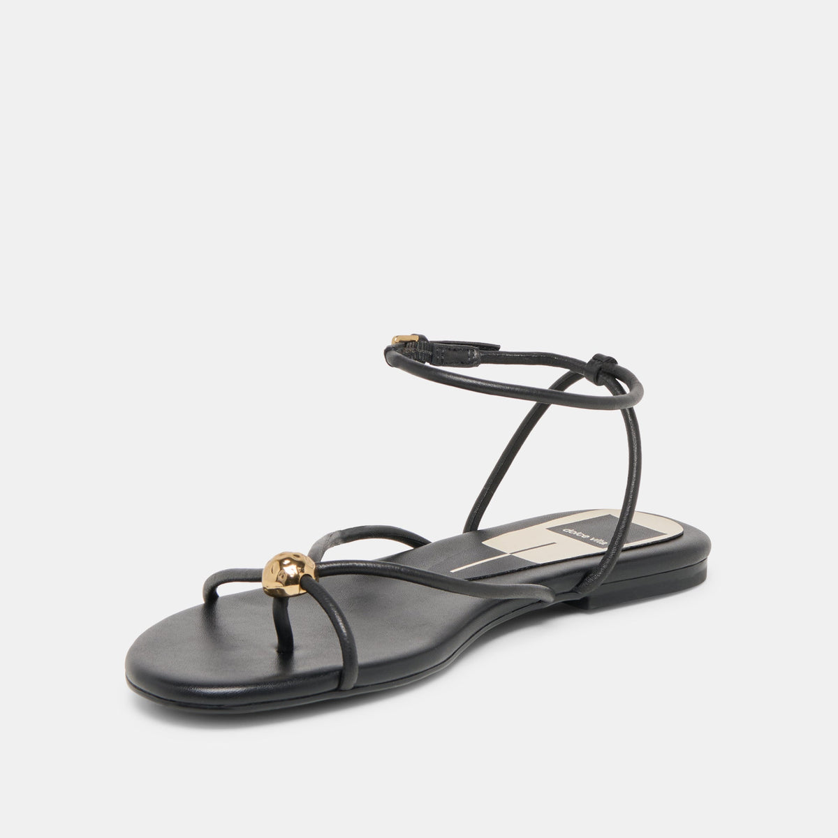 Kenley Black Leather Sandals | Dolce Vita Everyday